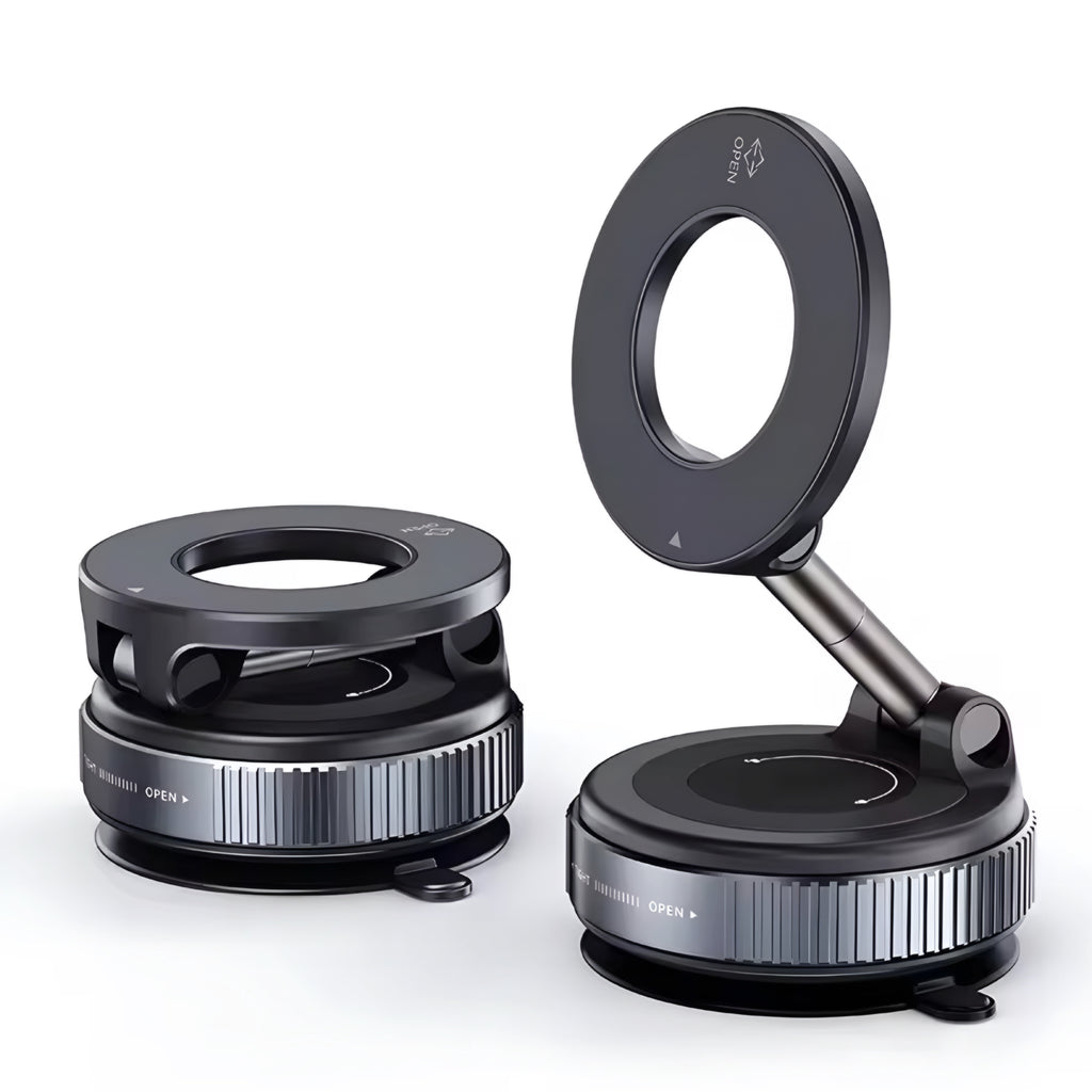 Support téléphone voiture magnétique pliable – rotation 360° sécurisé