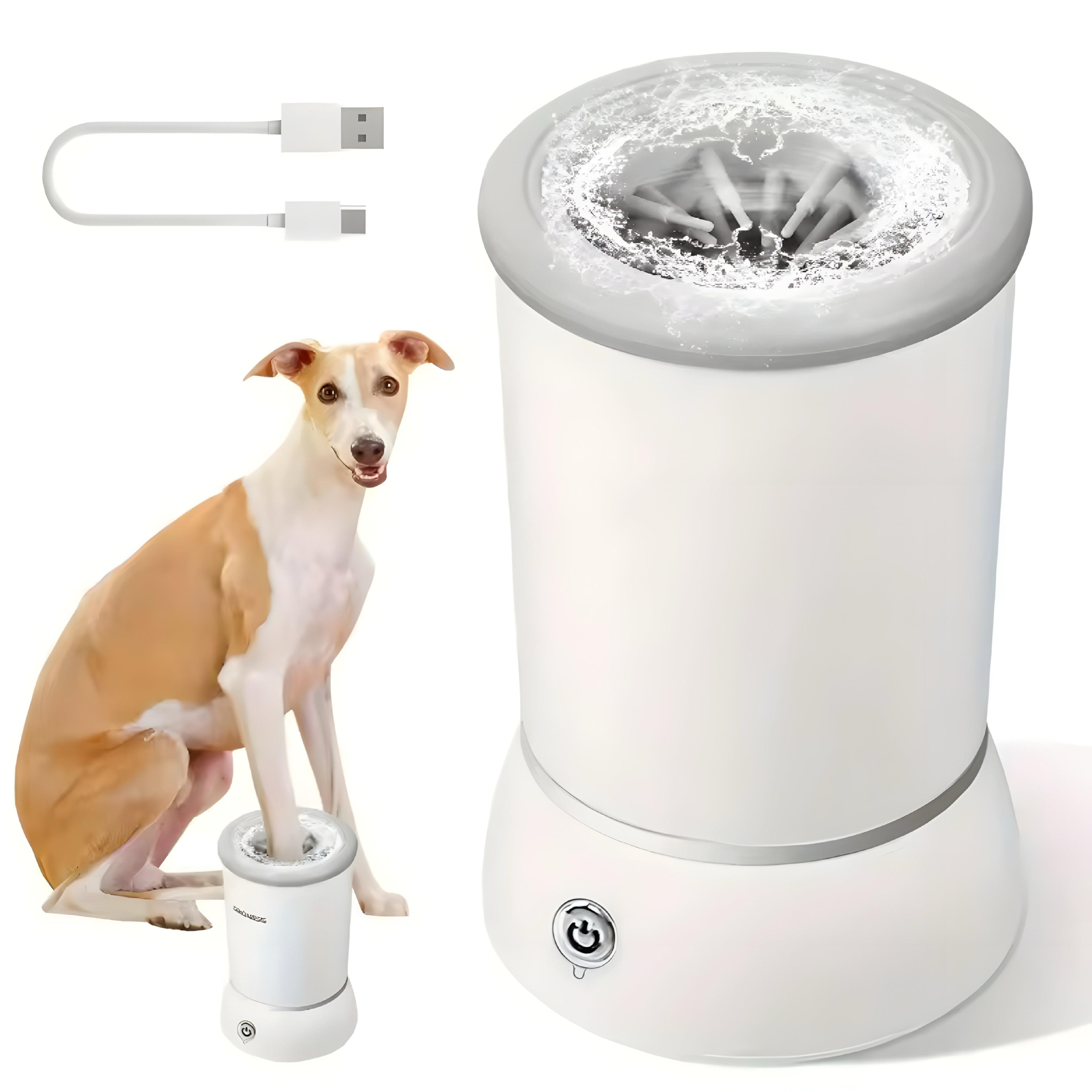 Lave-pattes automatique pour chien et chat – nettoyage rapide et portable