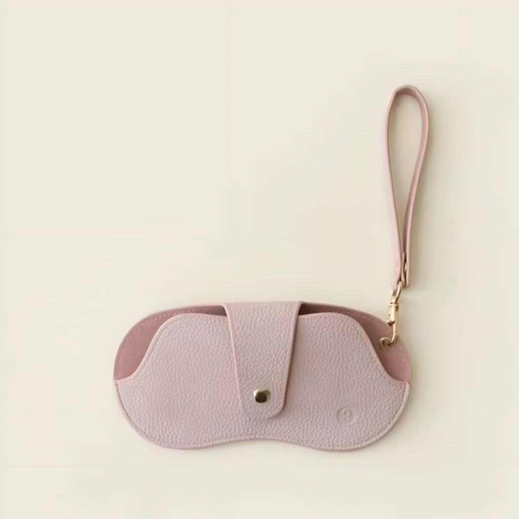 Étui à lunettes en cuir PU effet lychee – protection légère et élégante
