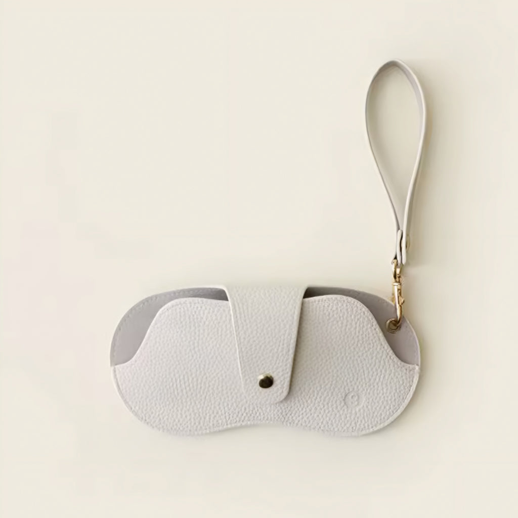 Étui à lunettes en cuir PU effet lychee – protection légère et élégante