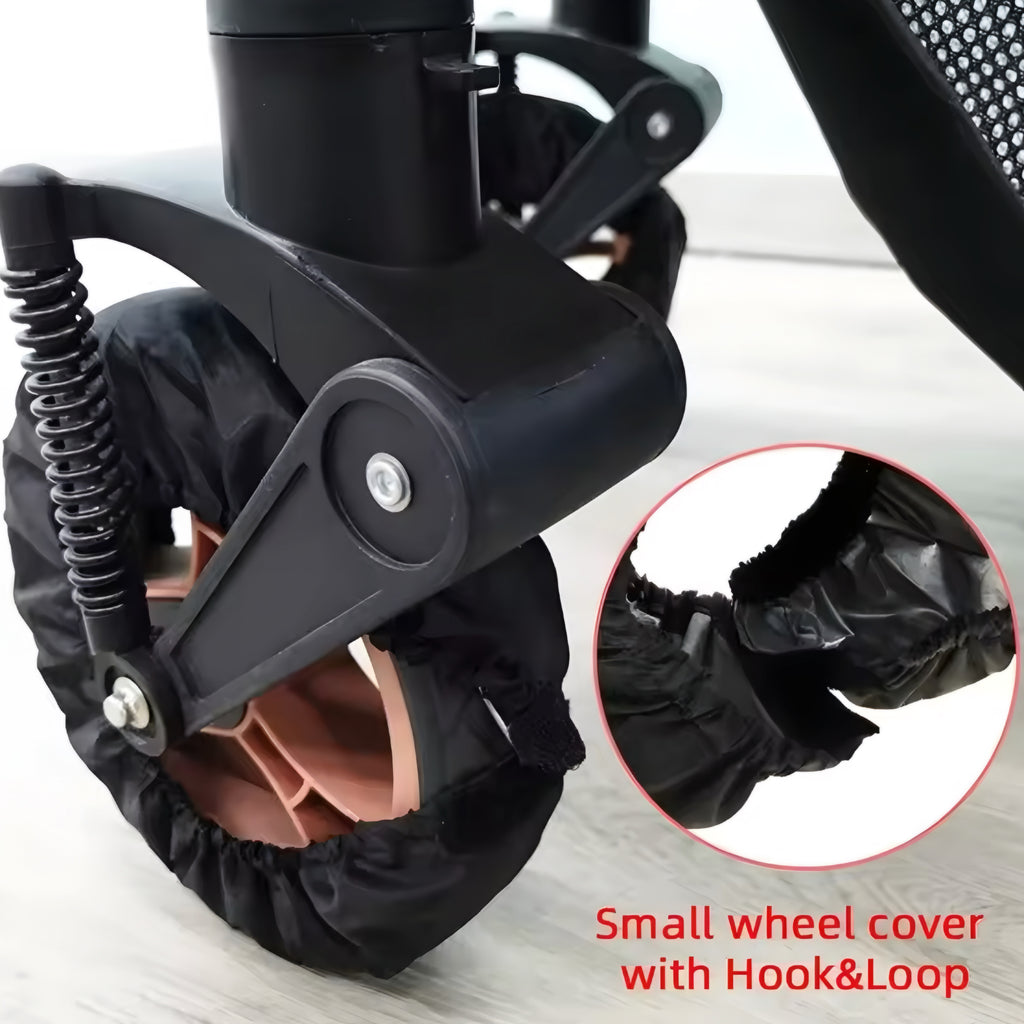 Housses de roues poussette anti-salissures – protection propre et universelle