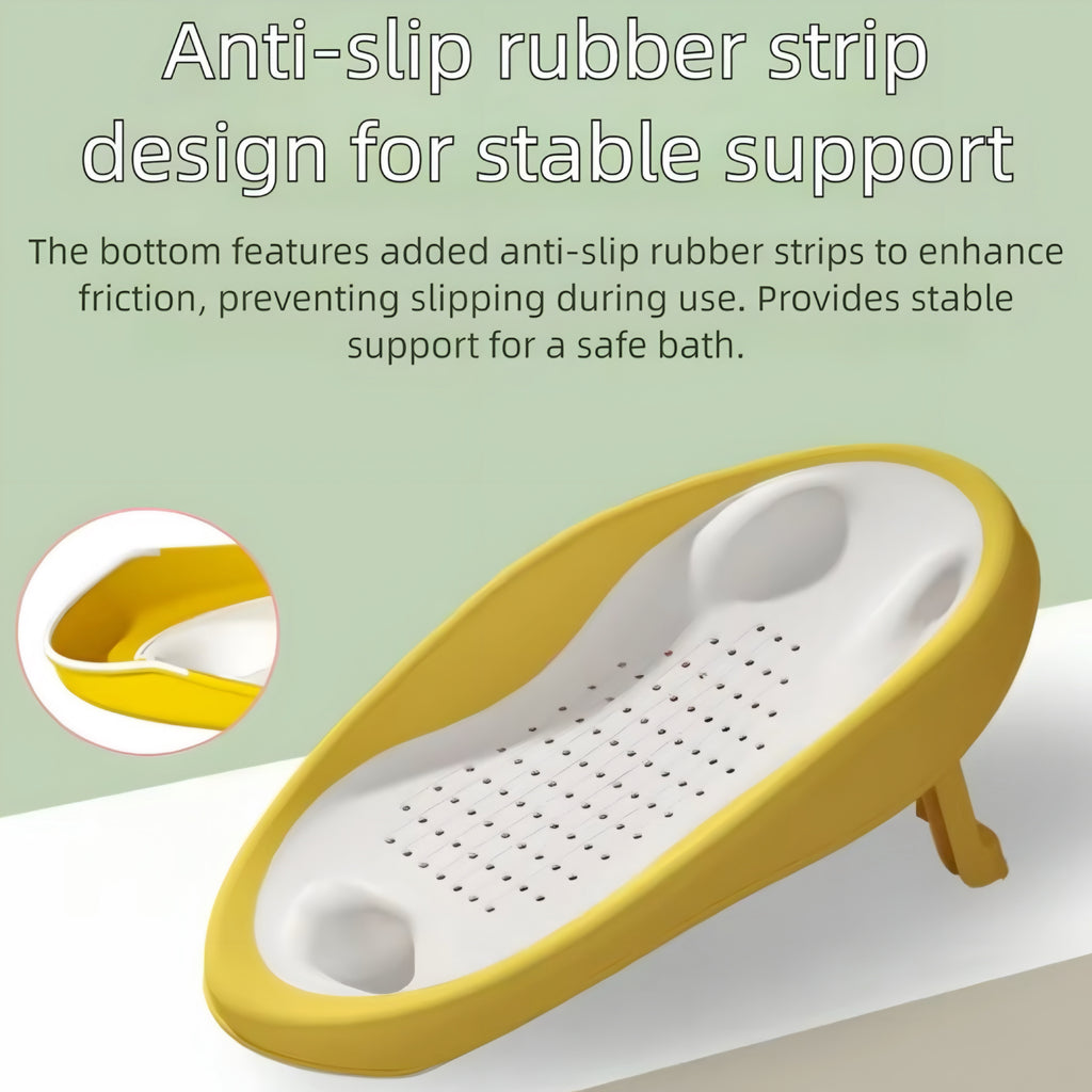Siège de bain bébé pliable ergonomique – sécurité et confort 0-12 mois