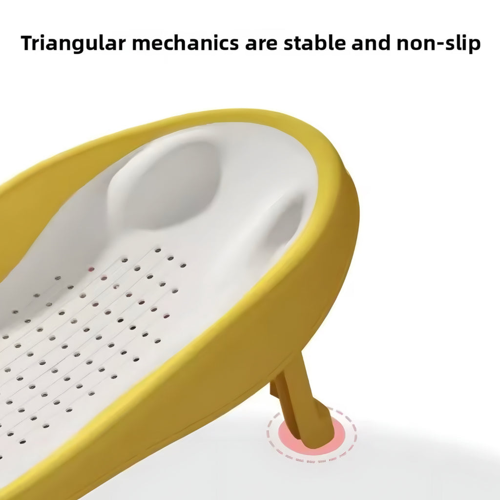 Siège de bain bébé pliable ergonomique – sécurité et confort 0-12 mois