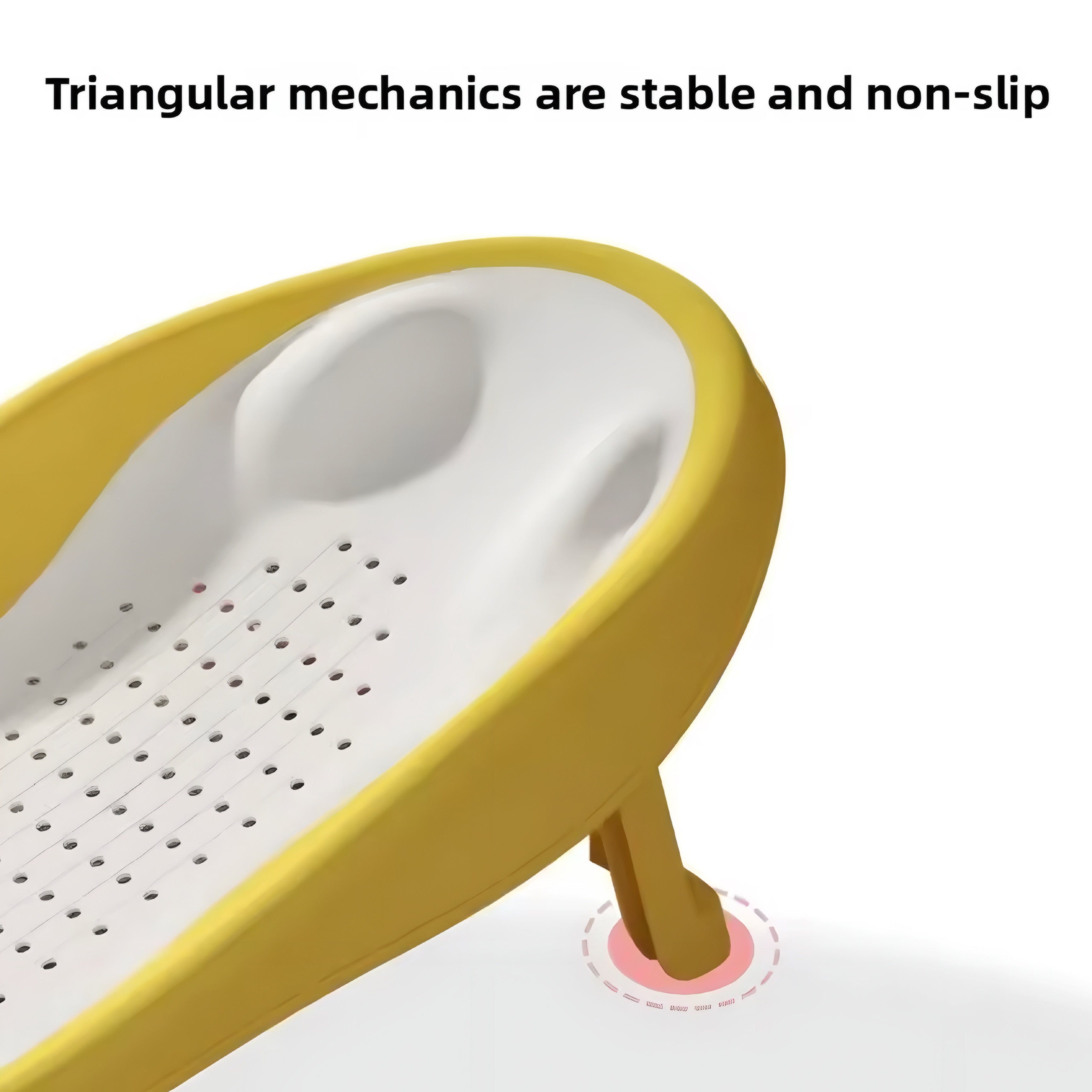 Siège de bain bébé pliable ergonomique – sécurité et confort 0-12 mois