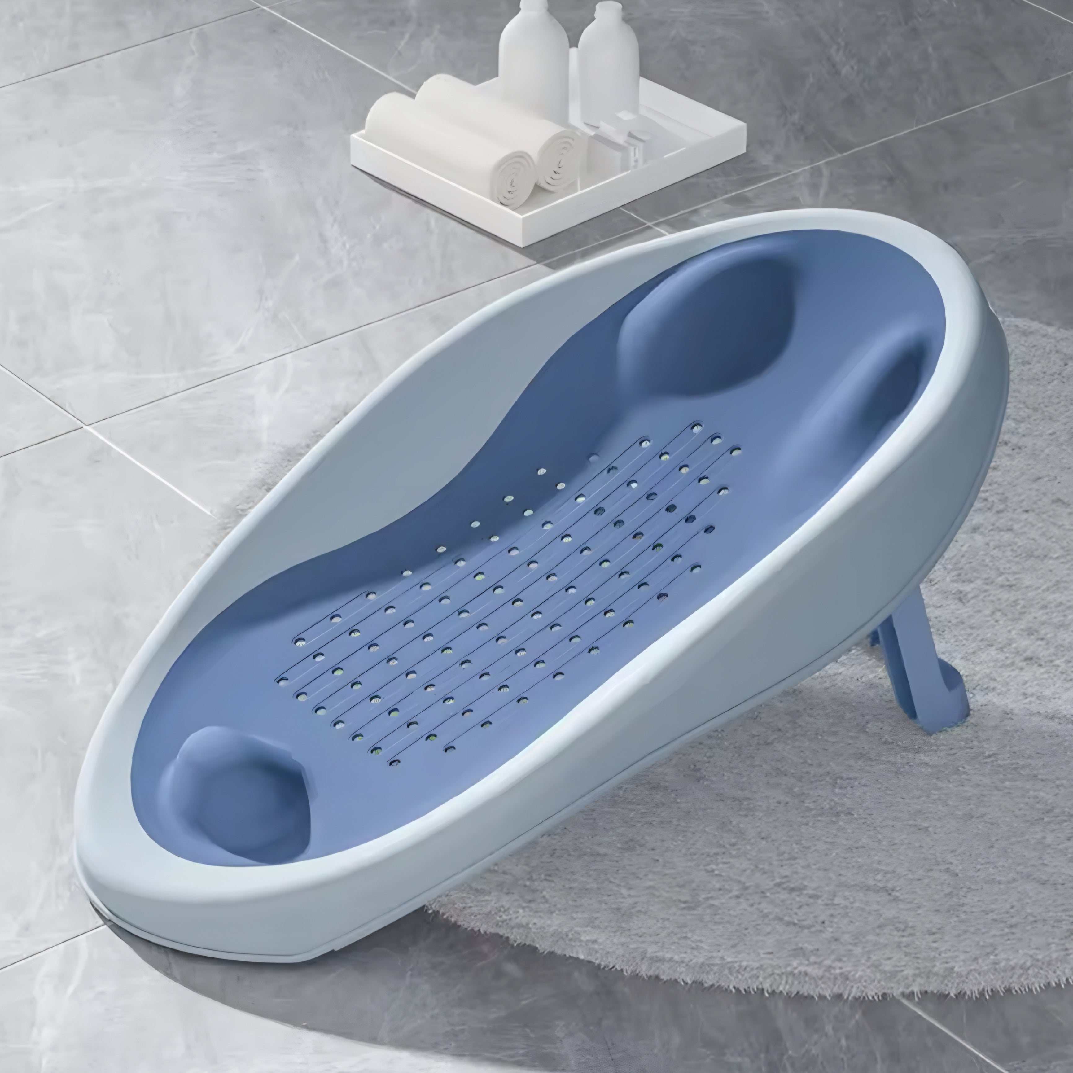 Siège de bain bébé pliable ergonomique – sécurité et confort 0-12 mois