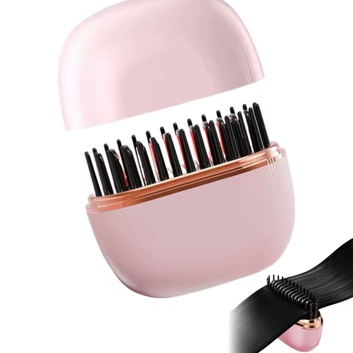 Brosse lissante sans fil rechargeable – coiffage rapide et sans effort