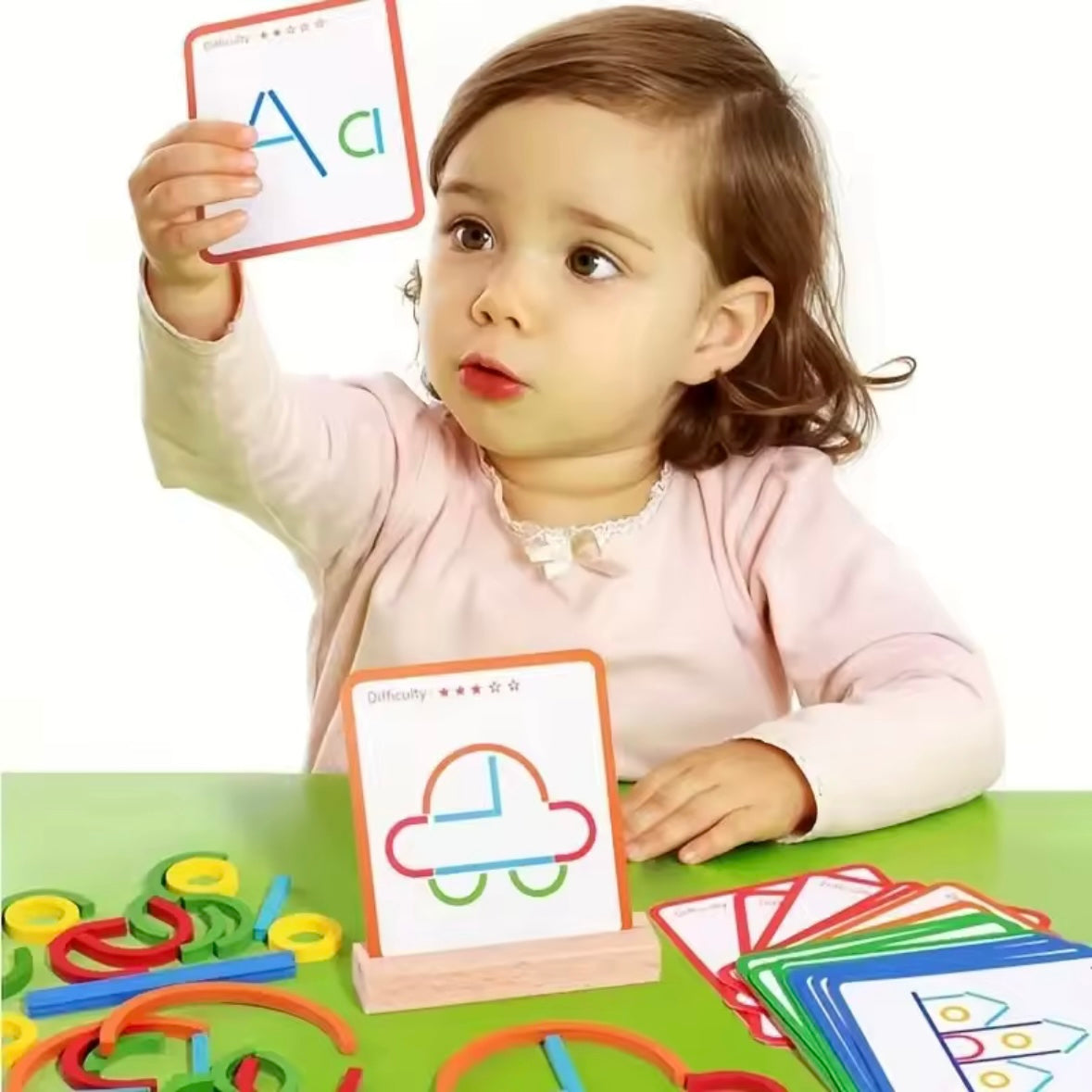 Puzzle Montessori en bois – jeu éducatif logique et créatif