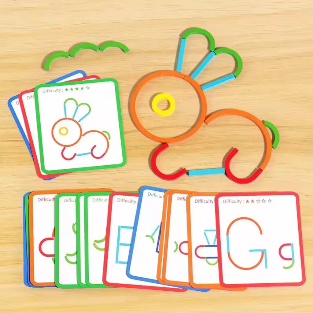 Puzzle Montessori en bois – jeu éducatif logique et créatif