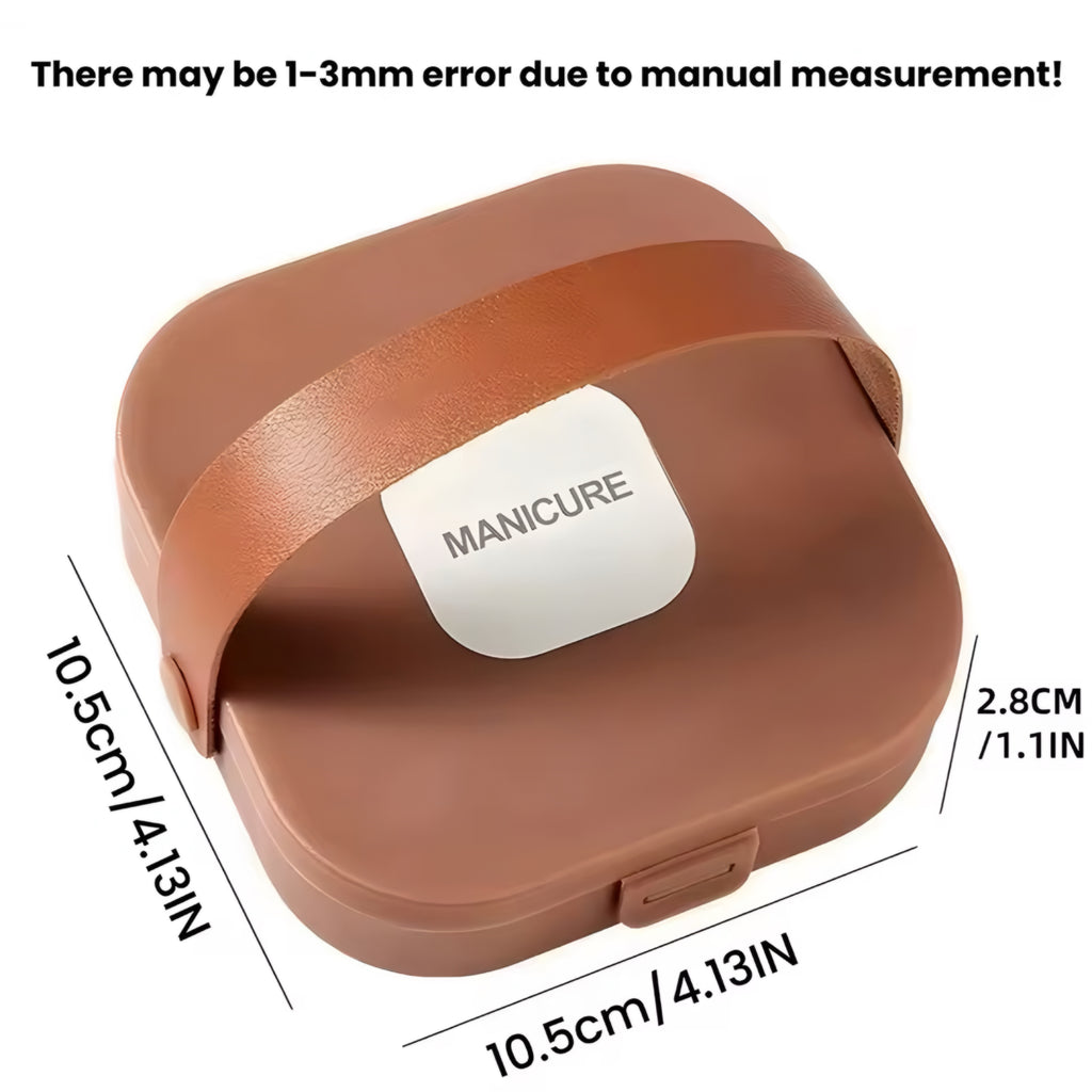 Kit manucure complet en acier inoxydable – soins des ongles précis et portable