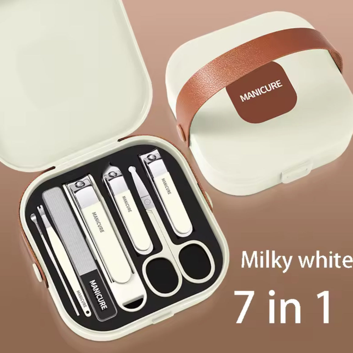 Kit manucure complet en acier inoxydable – soins des ongles précis et portable