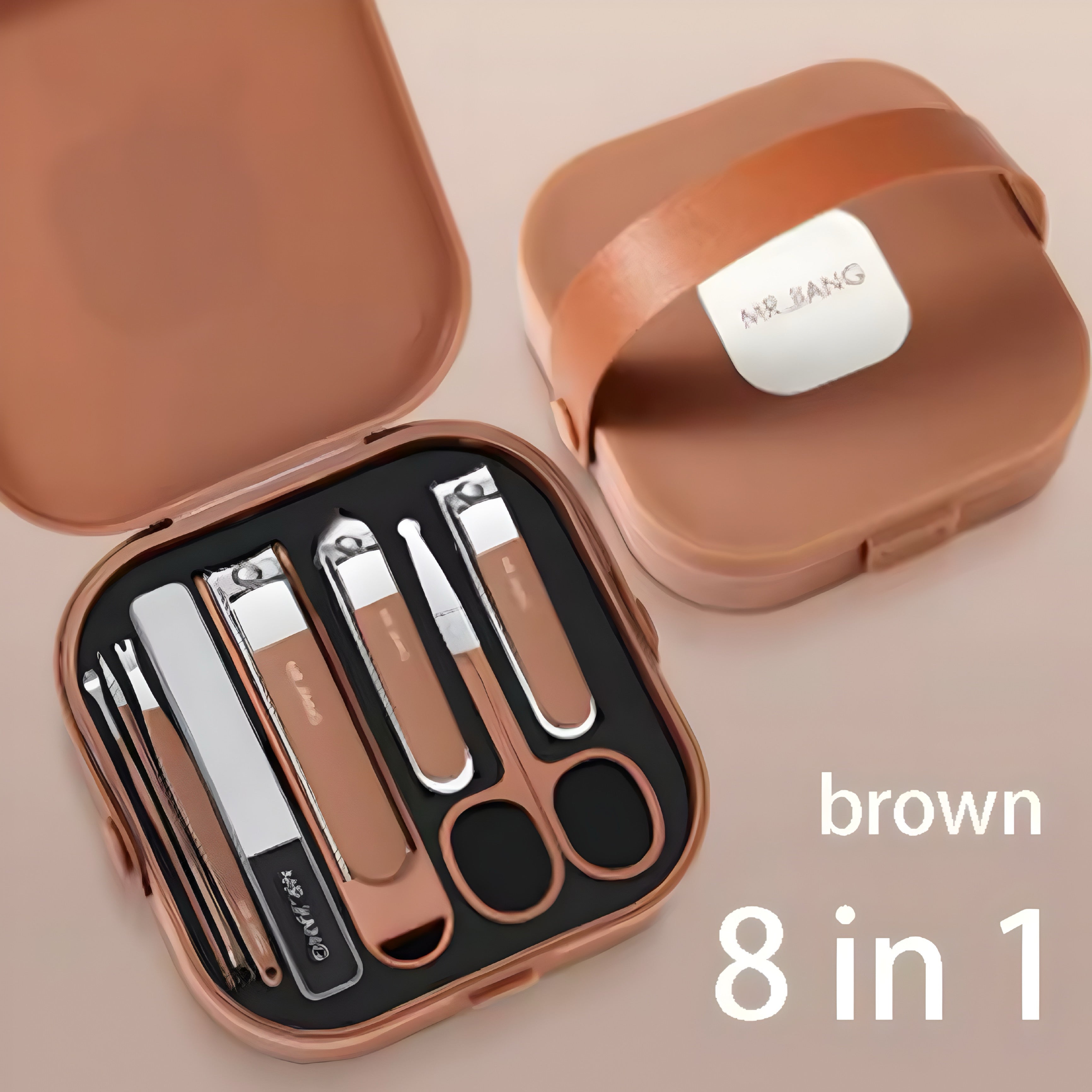 Kit manucure complet en acier inoxydable – soins des ongles précis et portable
