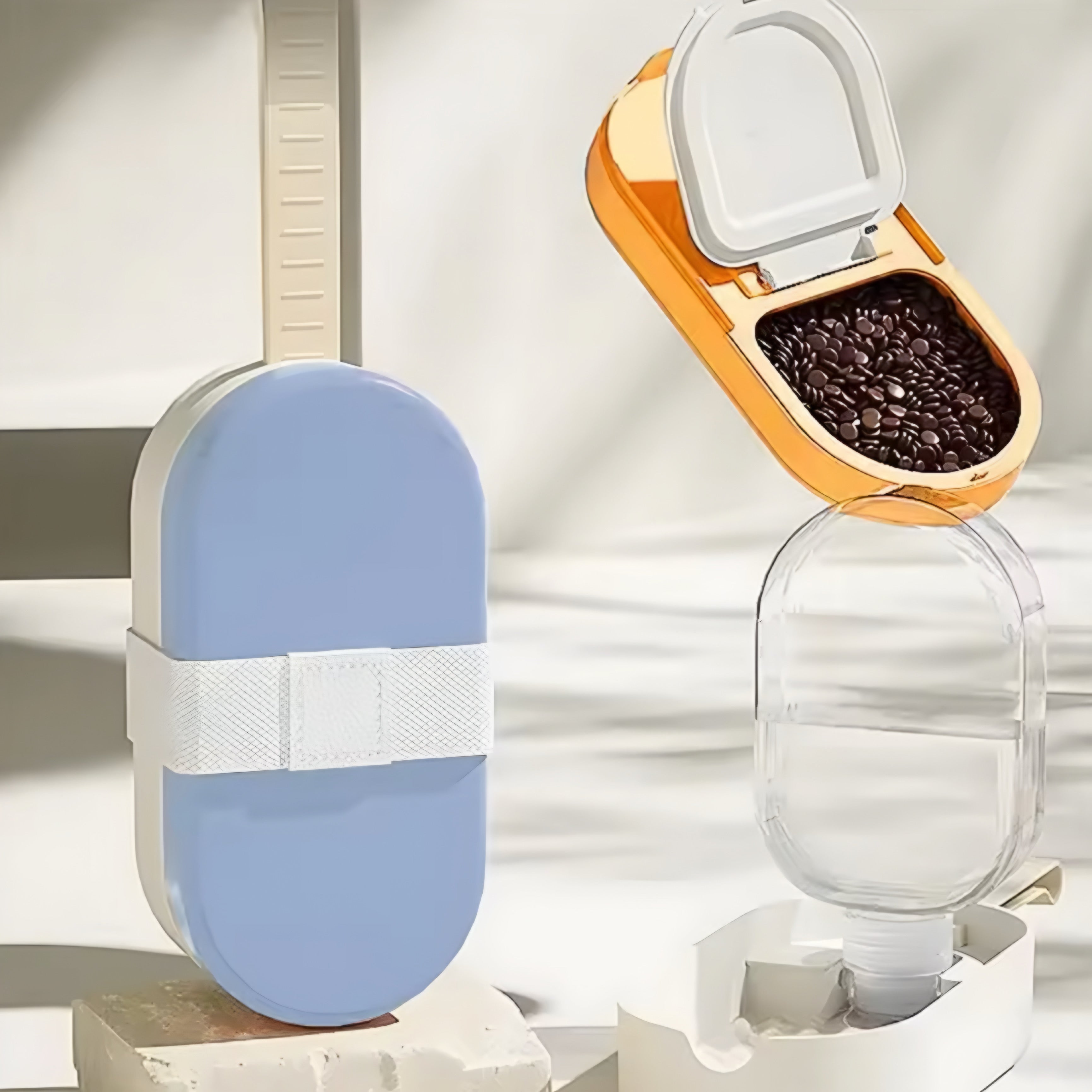 Gourde portable pour chien et chat avec bol intégré – anti-fuite voyage