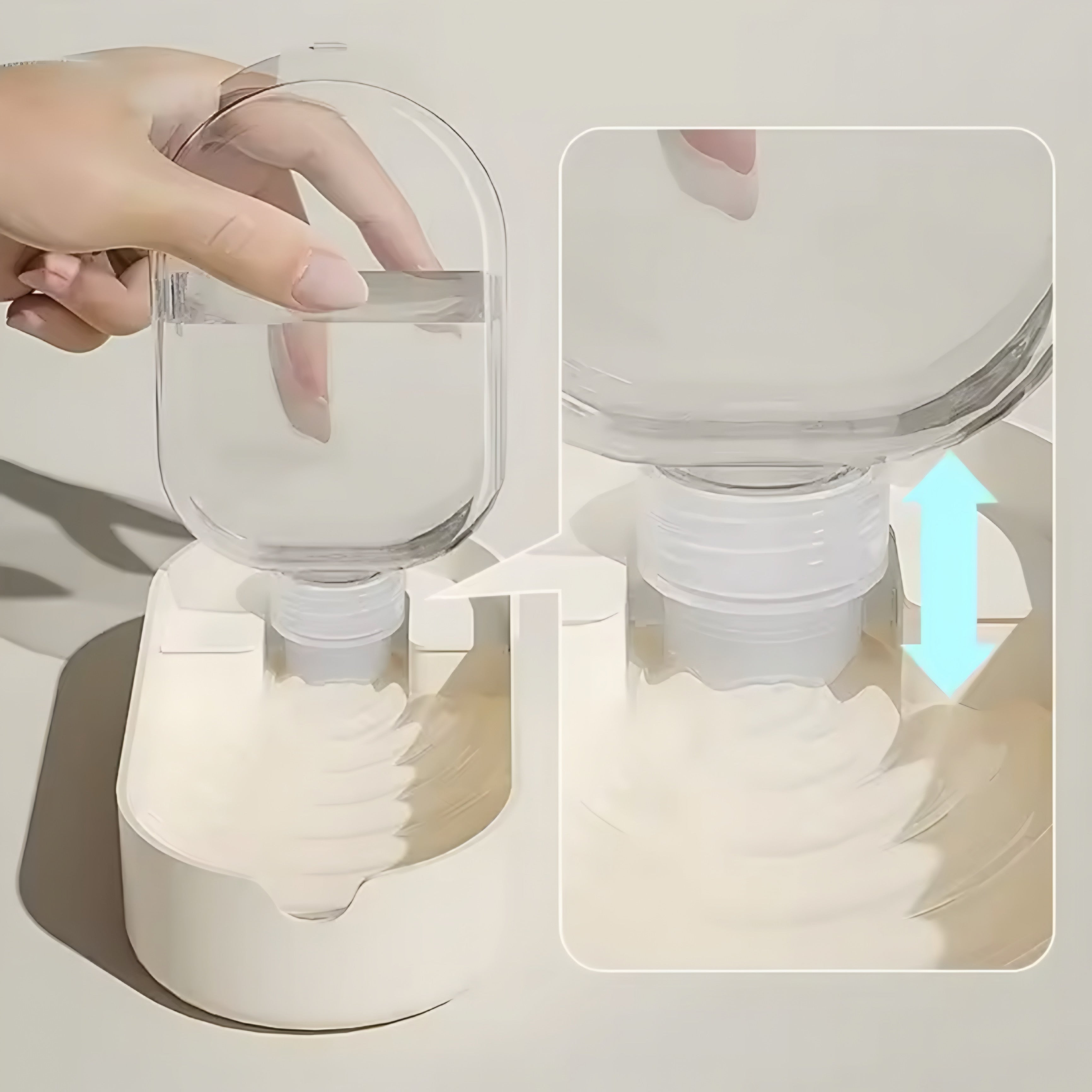 Gourde portable pour chien et chat avec bol intégré – anti-fuite voyage