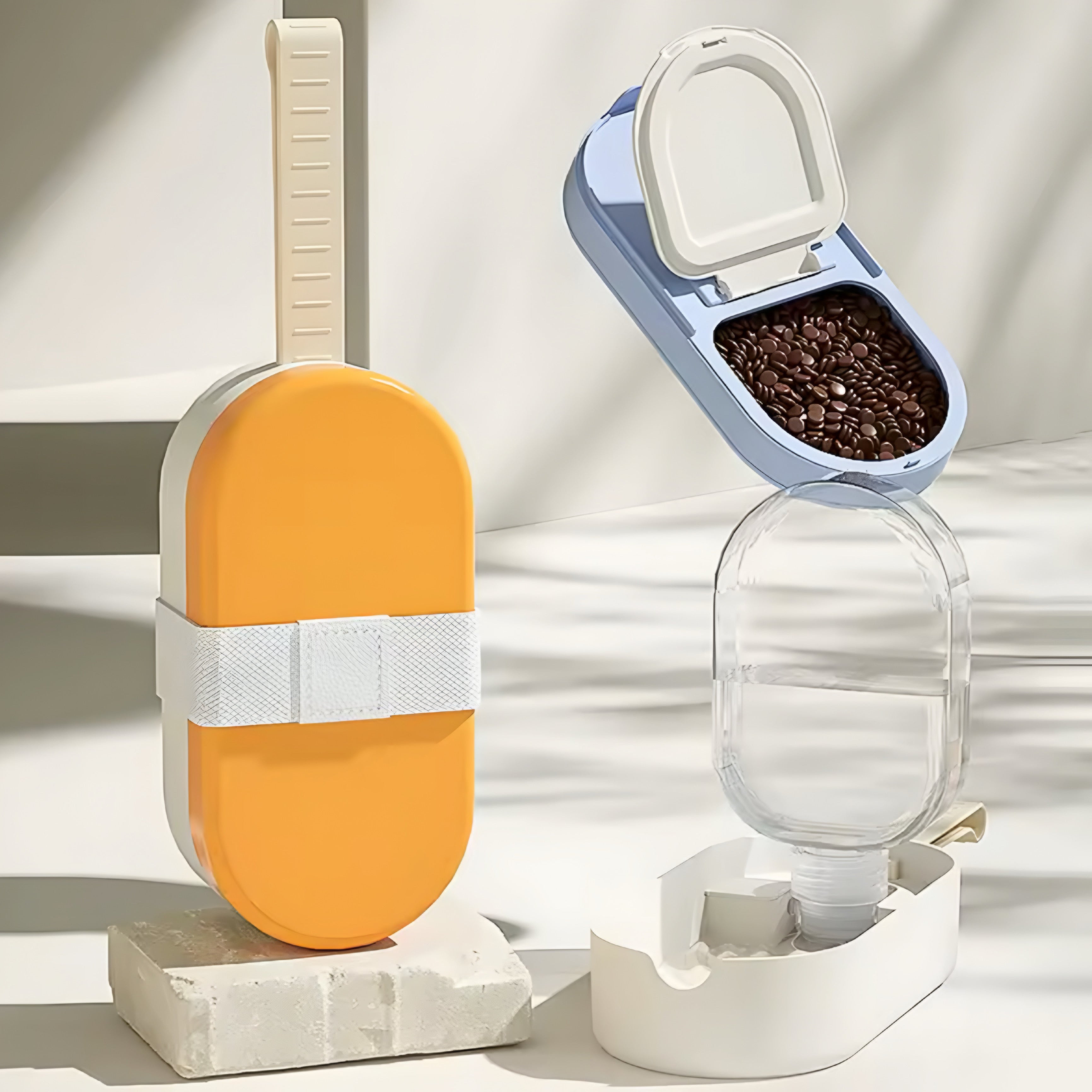 Gourde portable pour chien et chat avec bol intégré – anti-fuite voyage