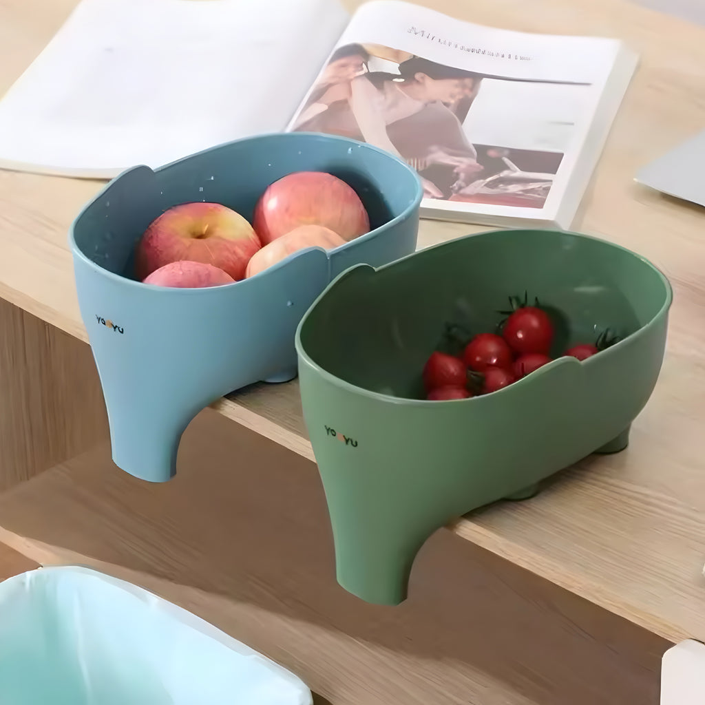 Égouttoir à fruits éléphant – panier de cuisine multifonction pratique